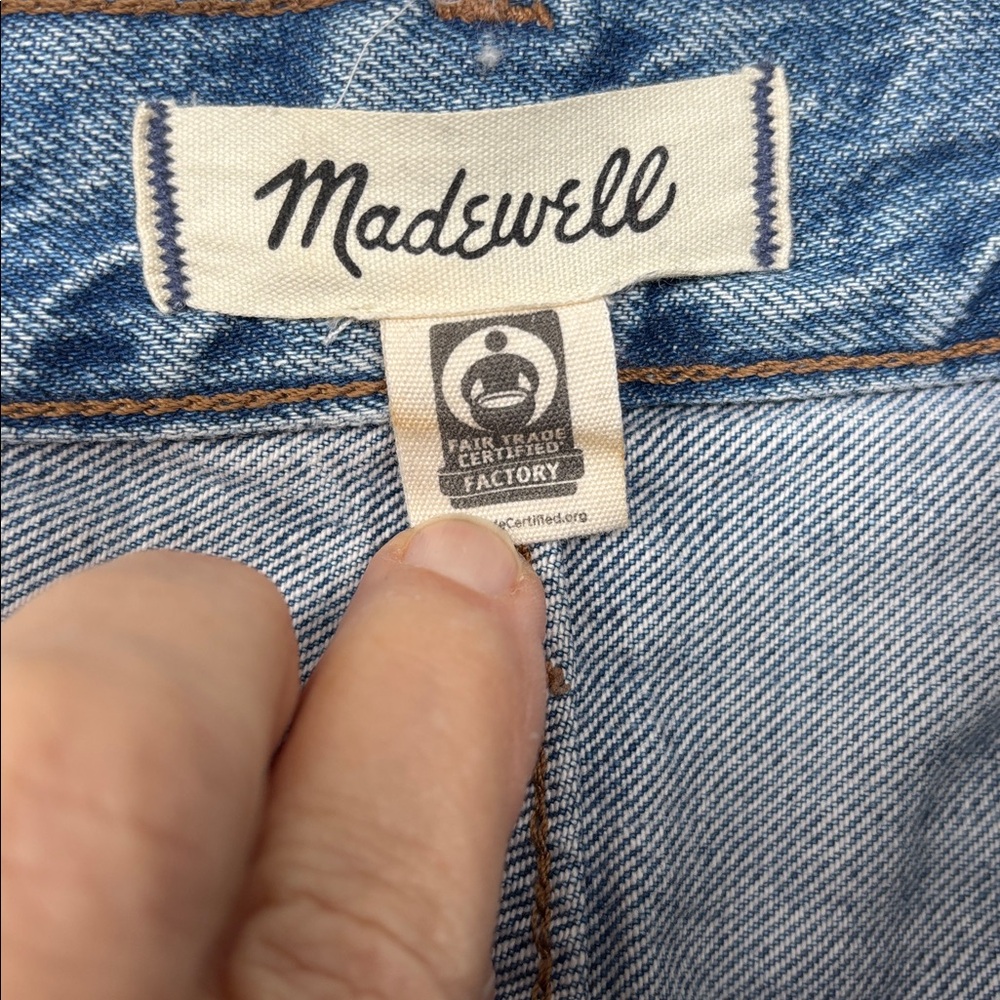 Madewell Women’s 100% Cotton Darted Barrel Leg Button Fly Jean 31 - Picture 8 of 12
